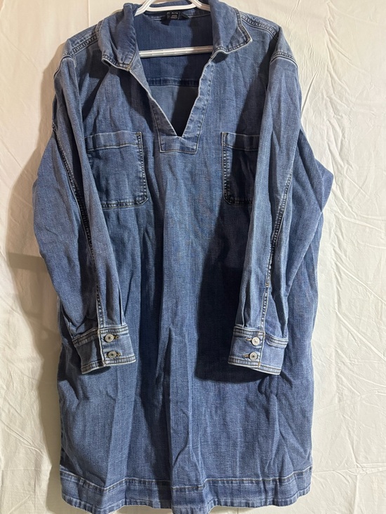 Joe Fresh Dresses & Skirts - Joe fresh Denim Button-Up Shirt Dress - Light Blue